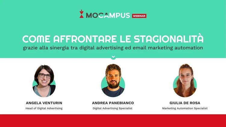 Copertina Mocampus Webinar "Come affrontare le stagionalità"