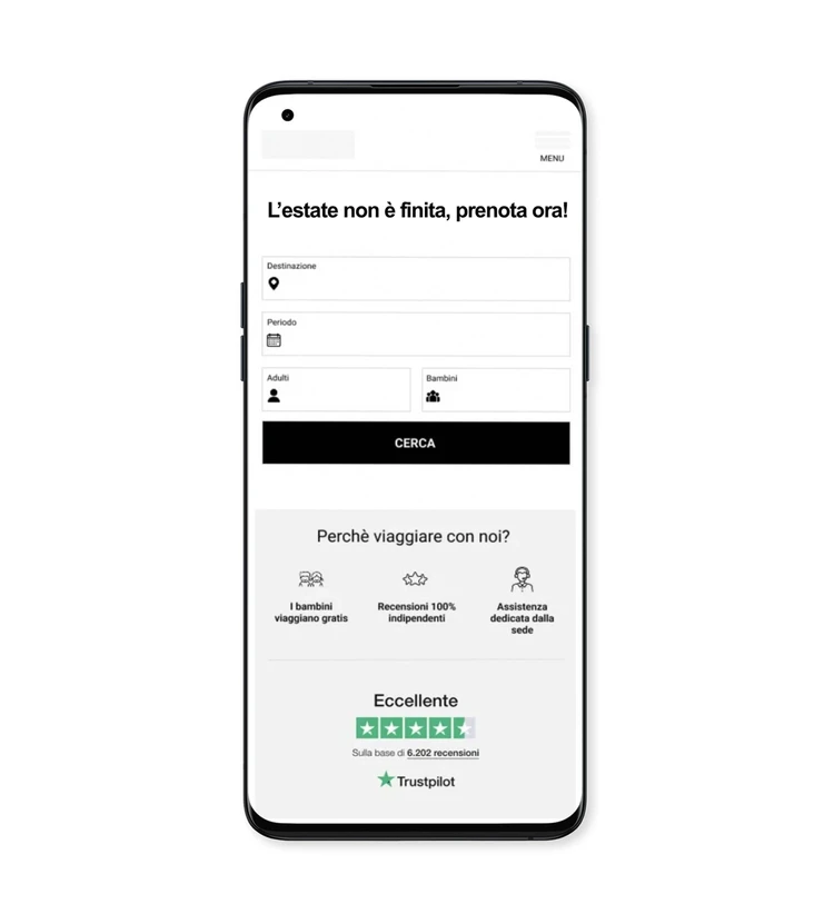 Intervento di ottimizzazione dell’esperienza sul sito