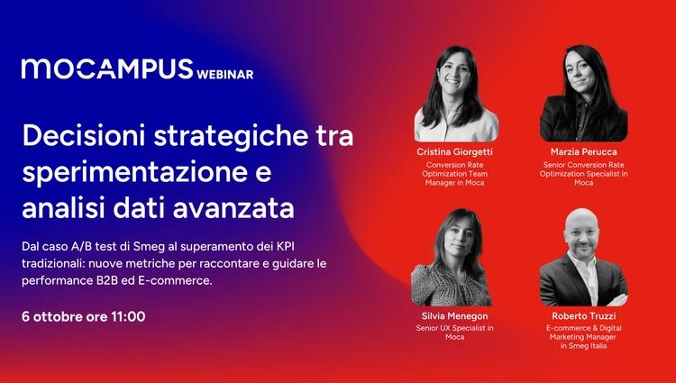 Mocampus Webinar A/B test e ottimizzazioni