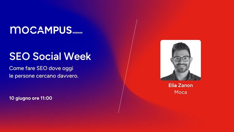 Copertina Mocampus Webinar "SEO Social Week"