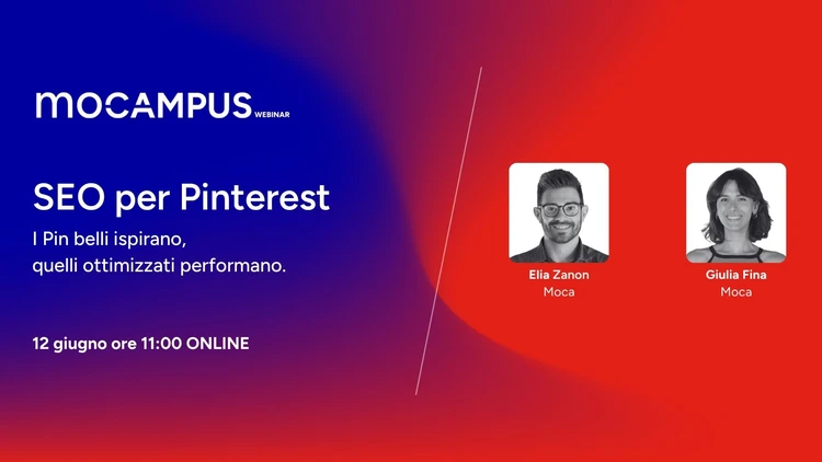 Copertina Mocampus Webinar SEO Social Week: SEO per Pinterest