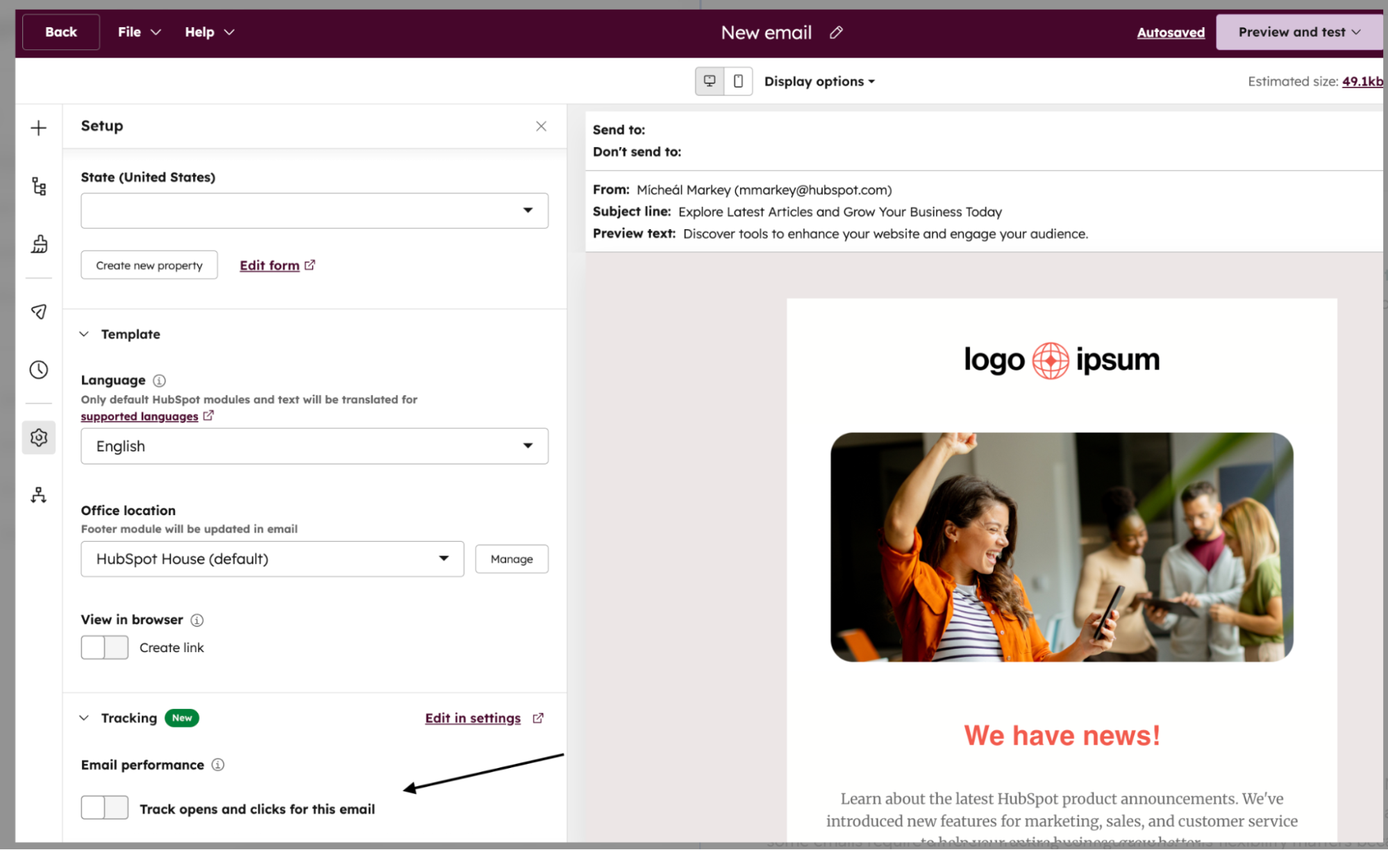 Pixel tracking Hubspot