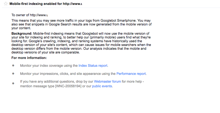 Mobile-first indexing