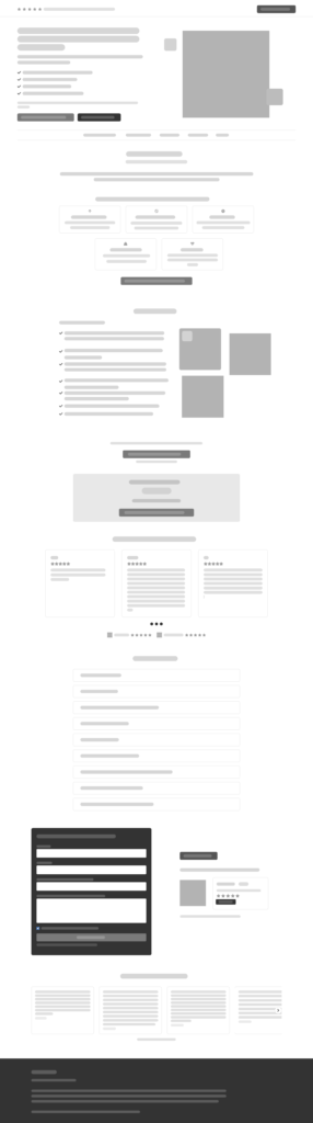 Landing page - Esempio